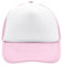 noTrash2003 Trucker Mesh Baseball Cap Truckerhat Unisex Einheitsgrösse und Kindermodelle Basecap Baseball-Hat 30 Farben Einfarbig Zweifarbig Polyester Baumwolle (Weiß-Rosa)