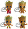 Baby Groot Schlüsselanhänger, 4 Stück Groot Keychain, Groot Figur Keyring, Groot Action-Figur aus sem Filmklassiker, Baby Groot Key Rings, Groot Kuscheltier Bestes Geschenk für Freunde und Familie