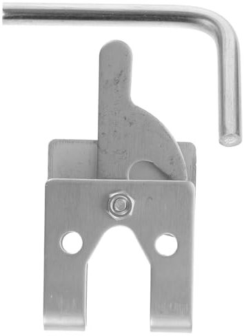 HANABASS Replacement Stainless Steel Double-layer Gate Latch Lock for Pet Cages and Doors Easy to Install Security Lock for Home and Office Use