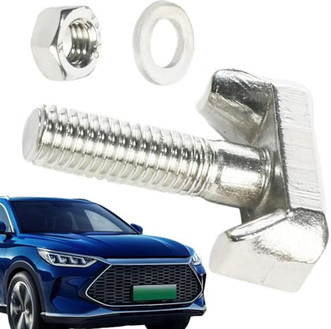 Replacement Battery Terminal T Bolt | Battery Bolts Cable Tensioner Screw | Car Battery Bolt, Battery Cable Extender Stainless Steel Battery Terminal Nuts, Car Accessories