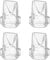 Nuliie Breast Pumps Accessories, Valves Replacement for Nuliie Wearable Breast Pump Electrical with Storage Bag (Model:S32) 4Pcs Duckbill Valves