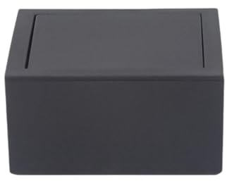 rockible Manschettenknopf-Box, tragbare kleine Krawattenklammern-Geschenkbox für Männer, Manschettenknopf-Box, Schwarz