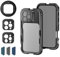 NEEWER 16 Pro Max Käfig Cage, Schnellwechsel Video Rig Handy Stabilisator, kompatibel mit iPhone 16 Pro Max mit Adaptern für 67mm Filter, 17mm Objektiv und T Montage Objektiv Kamera Steuerung PA074