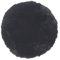 Naturasan Sitzkissen Rund, Lammfell Sitzauflage, warmes Sitzpolster, Fellkissen, Lammfell Echt, Rundes Kissen, Fell für Stühle, Sitzkissen Stuhl 38 cm (Schwarz)