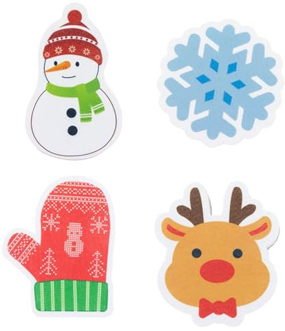 4 Stück Wiederverwendbare Schwämme Spülschwamm Küchenschwamm Topfreiniger Weihnachten Geschirrschwämme Weihnachten Küche Geschirrspülschwamm - Geschirrreinigung Scheuerschwämme für Zuhause