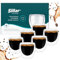 Sillar Lot de 6 Verres à Café à Double Paroi en Verre Borosilicate 80 ml, Verres Thermiques à Double Paroi, Verres à Latte Macchiato, Verres à Cappuccino,Verre à Café