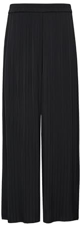 Comma Fließende Plissee-Hose mit leichtem Glanz