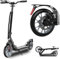 GHBXJX City Roller, Erwachsene 150 kg Tragkraft - BigWheel 230mm Stabiler Scooter Kinder Pro, 5-Fach Höhenjustierbarer & zusammenklappbarer Roller mit Ständer ＆ Scheibenbremse Sportlicher,Schwarz