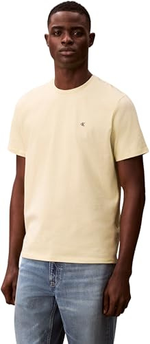 Calvin Klein Herren SS Classic Monogram Tee LV04RD254G Tees, Weiß (Lime Spritz), M, Weiß (Limettenspritz), M