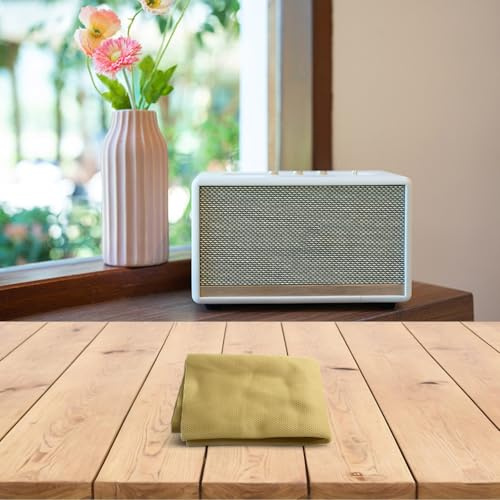 Speaker Grill Cloth Woven Protective Dust Cover for Vintage Amps and Large Speaker Systems (Beige)
