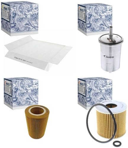 Vaico Filterpaket Innenraum+Diesel+Luft+Ölfilter | V30-30-1004 + V30-1327 + V30-1333 + V30-1335 Kompatibel mit Cabrio (450),City-Coupe (450),Fortwo Cabrio (450),Fortwo Coupe (4