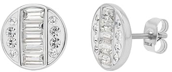 Tom Tailor Ohrstecker für Damen, Edelstahl, mit Preciosa, 11 mm, silber, Geschenkidee, Ohrschmuck, Damenschmuck, 2100677