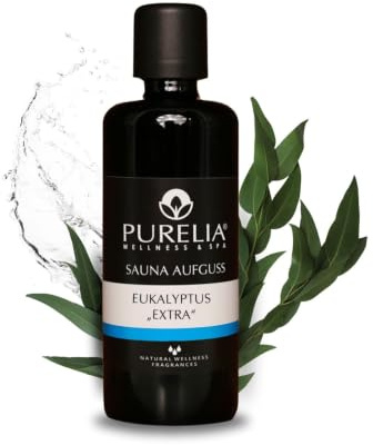 PURELIA Saunaaufguss Konzentrat Eukalyptus extra 100 ml natürlicher Sauna-aufguss - reine ätherische Öle