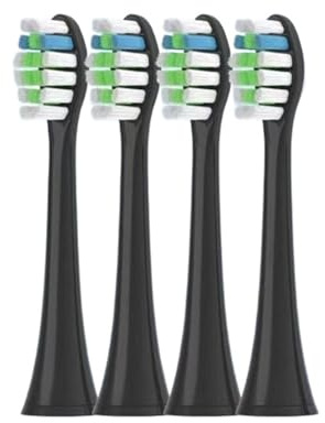 16 Stück elektrische Zahnbürstenköpfe, kompatibel mit der elektrischen Zahnbürste Fairywill P11 T9 P80(16Black)