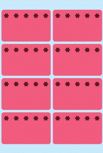 HERMA 3772 Tiefkühletiketten, 48 Stück, 26 x 40 mm, 8 pro Bogen, selbstklebend, matt, blanko Papier Gefrieretiketten zum Beschriften, Klebeetiketten Aufkleber für Gefriergut, rot