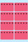HERMA 3772 Tiefkühletiketten, 48 Stück, 26 x 40 mm, 8 pro Bogen, selbstklebend, matt, blanko Papier Gefrieretiketten zum Beschriften, Klebeetiketten Aufkleber für Gefriergut, rot