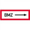 Schild Brandschutzschild: BMZ -> Alu 10,5 x 29,7cm