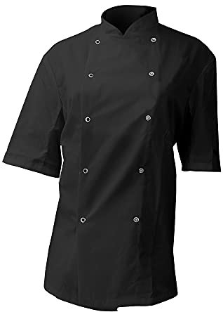 Dennys AFD Mens Chefs Jacket/Chefswear (L) (Black)