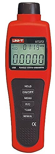 UNI-T UT370Series Digital Tachometers Non-Contact Target RPM Test Distance 5-20cm USB Interface Data Hold Auto Power Off (UT372)