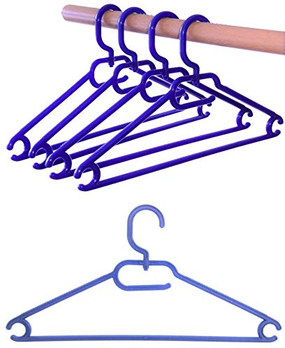 Hagspiel 25 STK. Kleiderbügel aus Kunststoff Universalkleiderbügel Farbe blau ca 41 cm