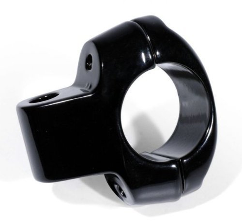 Motorrad Spiegelhalterung Schwarz Lenker Spiegel Halter für Harley Davidson 25mm 1 Black