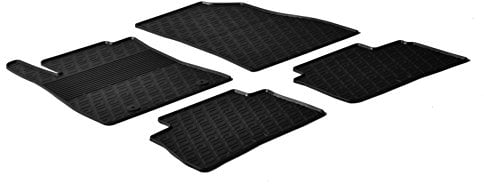 Gledring 0293 Fußmatten Set Gummimatten Vorne und Hinten schwarz
