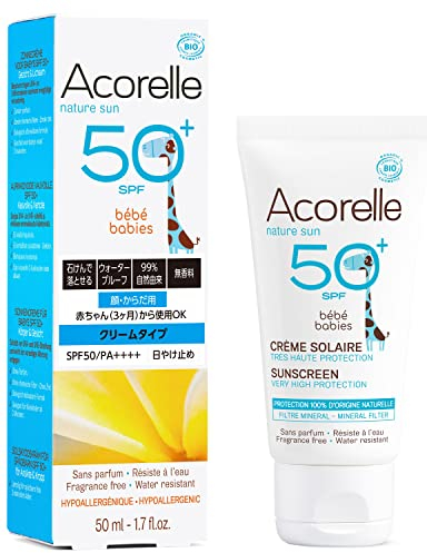 Acorelle - Crema Solar Bebe SPF50 Bio, 50ML