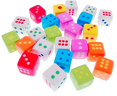 JZK 24 Neuheit kleine Radier Spielzeug würfel Radiergummi Set, Mitgebsel Geshchenk für Kinder Party Geburtstag Garten Party