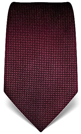 Vincenzo Boretti Herren Krawatte reine Seide gepunktet edel Männer-Design zum Hemd mit Anzug für Business Hochzeit 8 cm schmal/breit burgunder
