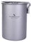 Boundless Voyage Ultraléger Portable 900 ML Extérieur Pot en Titane avec Couvercle Poignée Pliable Camping Eau Riz Bol Tasse Mug Bouteille