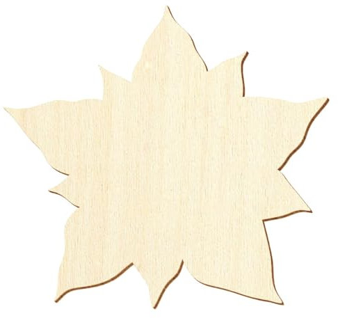 Holz Weihnachtsstern - 3-50cm Breite - Deko Zuschnitte Größenauswahl, Größe:27cm, Pack mit:1 Stück