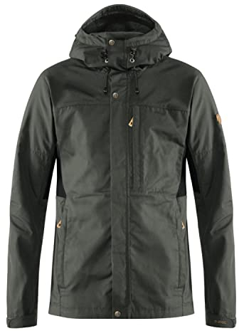 FJALLRAVEN Herren Kaipak Jacket M Jacken, Grau (Dunkelgrau / Schwarz), L EU