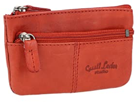 Gusti Schlüsseltasche Leder - Rook Portemonnaie Geldbeutel Klein Schlüsseletui Schlüsselmappe Rot Leder