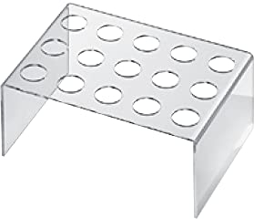 SCHÖNHUBER FRANCHI alzata in plexiglass trasparente porta coni, con 15 fori ideale per presentazioni finger food. Eventi, Catering, Party, Hotel, Ristorante, Pasticceria, Panetteria, cene con amici