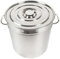 Cacerola para sopas 201 de acero inoxidable con tapa, 35 l, 50 l y 70 l
