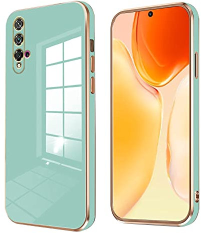 Wousunly Compatibile con Cover Huawei Nova 5t Silicone Antiurto Cover Protettiva, Custodia Huawei Nova 5t TPU Sottile Protezione Case (Huawei Nova 5t, Verde)