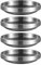 Récipients à sauce soja en acier inoxydable de 11,5 cm, mini bols à frites et à trempettes, ramequin à sauce, tasses à assaisonnement, petits bols en métal pour condiments, sushis, ketchup, argent