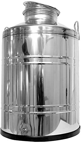 Fischer Kellereitechnik Edelstahl-Kannen (Kanne 3-100L mit/ohne Kugelhahn) (100 Liter ohne Hahn)