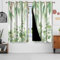 Uiiooazy Gardinen Eukalyptus, Vorhang Grün Blätter Pflanzen Textil Vorhänge Blickdicht Polyester Gardine Verdunklungsvorhänge mit Ösen für Wohnzimmer Schlazimmer Fenster Balkon 2er Set, 140x225cm