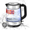 Linsar - Electric Glass Kettle - 1.7L with Blue LED - With Removable Filter, Heat- Resistant Glass, Cordless Base, Fast and Quiet Boil - BPA-Free - 2200 Watt