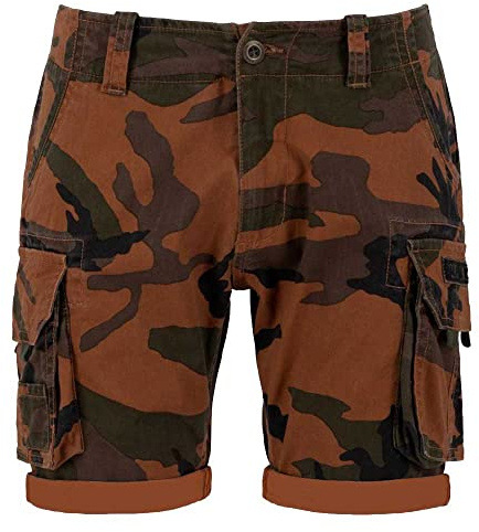 Alpha Industries Crew Short Camo Short für Herren Burned Camo