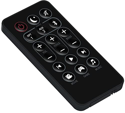 VINABTY RE92201 Soundbar Fernbedienung ersetzt RE9220-1 Ersetzt Fernbedienung für Polk DVD Home Theater Sound Bar System RE92201 RE9220-1 Remote Control