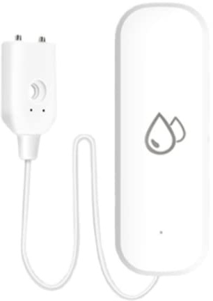DAZZLEEX para Tuya - Alarma de agua WiFi, sensor de agua, 1 pieza inteligente para el hogar, WiFi, sensor de inmersión de fugas de agua, detector de alarma, sincronización de alarma