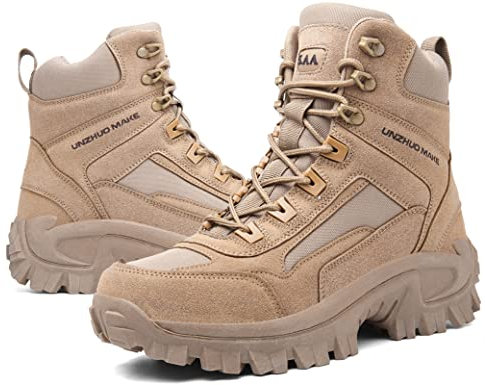 5.AA B2200 Herren leichte und stabile Schuhe, strapazierfähige Wanderschuhe für Männer Wüstengelb 39EU