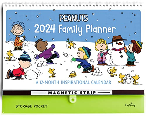 DaySpring - Peanuts 2024 Family Planner: A 12-Month Inspirational DaySpring Calendar (U0287)