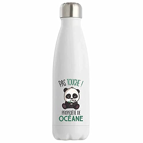 Bouteille Isotherme Océane Pas Touche Panda | Idée Gourde Cadeau Travail Métier Humour Collègue Homme Anniversaire Noël