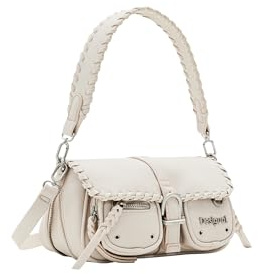 Desigual Schultertasche Umhängetasche Omnia Tromso Multi Crossbody Bag Raw creme
