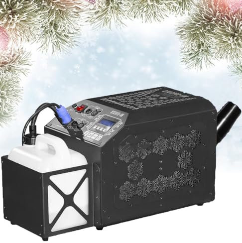 GBHJJ Schneemaschine, 1000 W mit Fernbedienung, professioneller Hochleistungs-Schneeflocken-Maker, Bühnen-Kunstschnee-Effekt für draußen, drinnen, Hochzeitsfeiertage, Fiestas, DJ-Partys