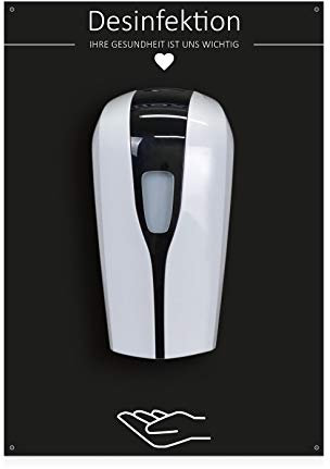 MyMAXXI | Desinfektionsmittelspender Shop Rückwand inkl. 6x Desinfektionsmittel 1000ml Sensor automatisch Wandmontage | touchless disinfection | Händedesinfektion Spender Desinfektion Hygienespender
