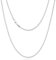 KRKC&CO 2mm Kette Damen Silberkette, Edelstahl Panzerkette mit Diamantschliff, Silberne Ketten Cuban Link Chains, Geschenke für Frauen Mädchen Herren Männer Jungs, [Länge 50,8cm]